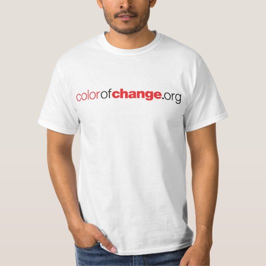 Kleur van het T-shirt van Change (Voorkant)