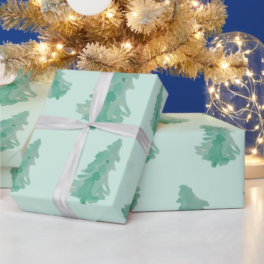 Kleur van kerstboomkleur Wrapping Papier groen (Feestdagen)