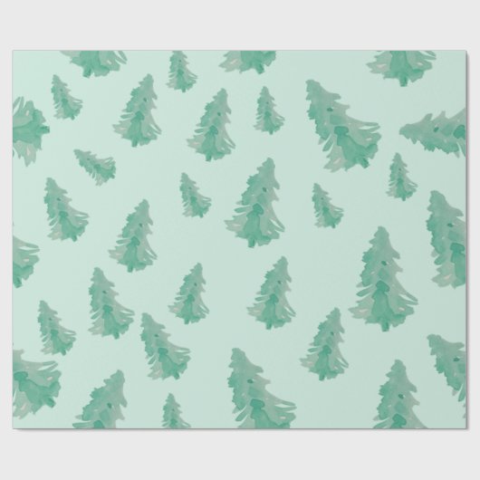 Kleur van kerstboomkleur Wrapping Papier groen (Vlak)