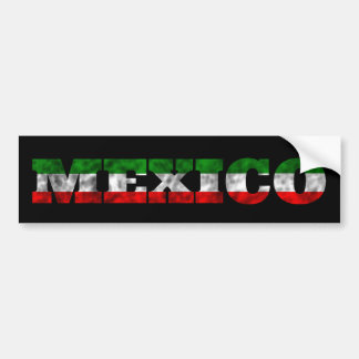 Kleur van Mexico-vlag Bumpersticker
