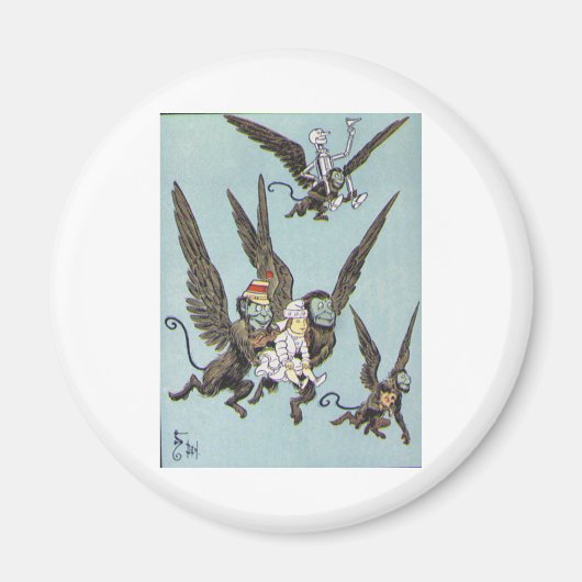 Kleur van vliegende apen magneet (Voorkant)