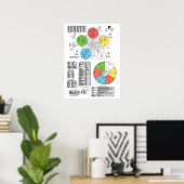 Kleur vijf element Acupunctie-Poster Poster (Thuiskantoor)