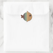 kleur vis stickers (Tas)