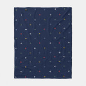 Kleur Vliegtuigen Naast elkaar uitgelijnd Donkerbl Fleece Deken (Voorkant)