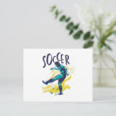 Kleur voetafdruk briefkaart (Staand voorkant)