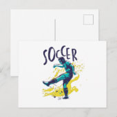 Kleur voetafdruk briefkaart (Voorkant / Achterkant)