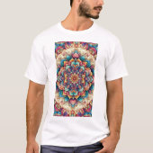kleur vol bloemen t-shirt (Voorkant)
