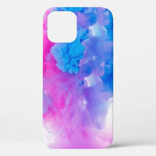 Kleur voor kleurrijke watertextuur helder iPhone 12 hoesje