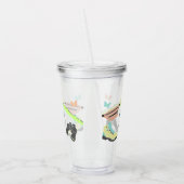 Kleur voor outdooravontuur, aangepast acryl drinkbeker (Links)