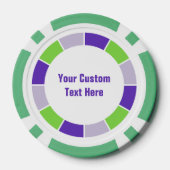 Kleur Wiel / Rays aangepaste poker chips (Achterkant)