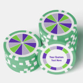 Kleur Wiel / Rays aangepaste poker chips (Opstapeling)