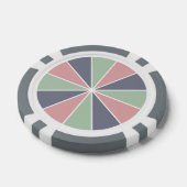 Kleur Wiel / Rays aangepaste poker chips (Enkel)