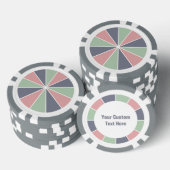 Kleur Wiel / Rays aangepaste poker chips (Opstapeling)