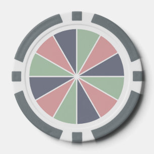 Kleur Wiel / Rays aangepaste poker chips