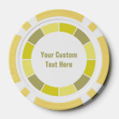 Kleur Wiel / Rays aangepaste poker chips (Achterkant)