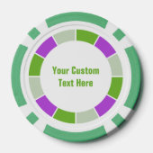 Kleur Wiel / Rays aangepaste poker chips (Achterkant)