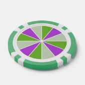 Kleur Wiel / Rays aangepaste poker chips (Enkel)