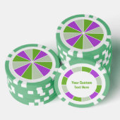 Kleur Wiel / Rays aangepaste poker chips (Opstapeling)