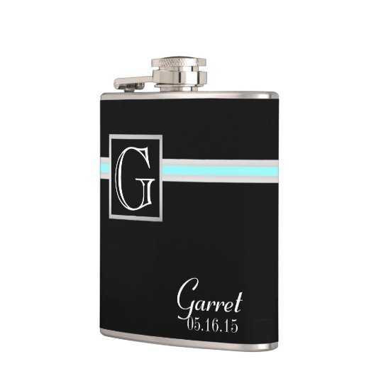 Kleuraccent Stripe en Monogram Heupfles (Links)