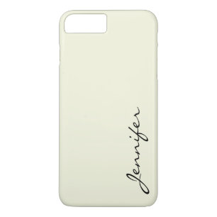 Kleurachtergrond beige 	iPhone 8 plus / 7 plus hoesje