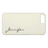 Kleurachtergrond beige Case-Mate iPhone case (Achterkant (Horizontaal))