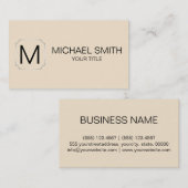 Kleurachtergrond champagne visitekaartje (Voorkant / Achterkant)