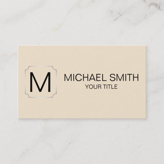 Kleurachtergrond champagne visitekaartje (Voorkant)