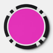 Kleurachtergrond voor Girly Hot Pink past deze aan Pokerchips (Achterkant)