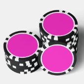 Kleurachtergrond voor Girly Hot Pink past deze aan Pokerchips (Opstapeling)