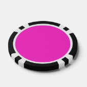 Kleurachtergrond voor Girly Hot Pink past deze aan Pokerchips (Enkel)