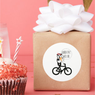 Kleurachtergrond wijzigen ronde sticker