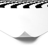 Kleurbare optische blokspiraal poster (Hoek)