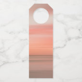 Kleurbedekking Blush Weddenschap Wijnlabel Flessenhanger (Achterkant)