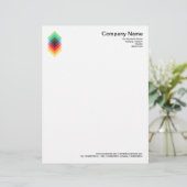 Kleurbedekking Motif. Briefhoofd Ontwerp (Staand voorkant)