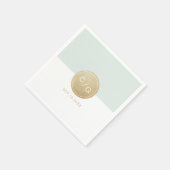 Kleurbewerkbare minimalistische moderne huwelijksm servetten (Hoek)