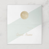 Kleurbewerkbare mint minimalistische moderne plaat (Buitenkant ongevouwen)