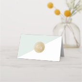 Kleurbewerkbare mint minimalistische moderne plaat (Achterkant)