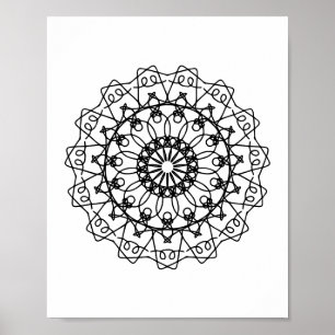 Kleurblad Mandala DIY Wall Art Poster