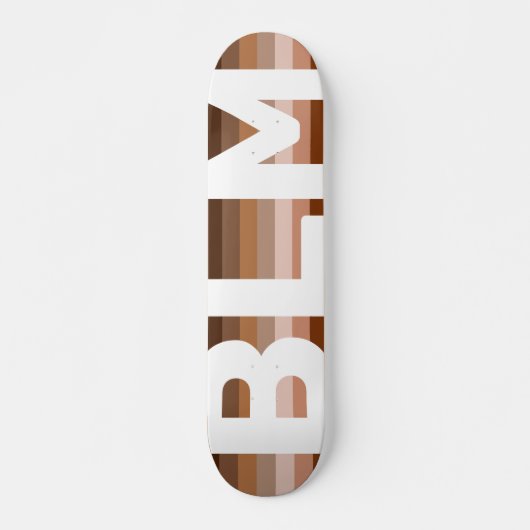 Kleurblinde liefdesregenboog BLM - skateboard (Voorkant)
