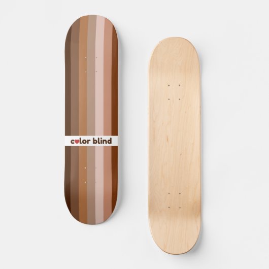 Kleurblinde liefdesregenboog skateboard (Voorkant)