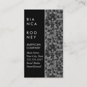 Kleurblok   Driehoekspatroon Visitekaartje
