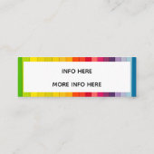 Kleurblok-instapstrips Mini Visitekaartje (Achterkant)