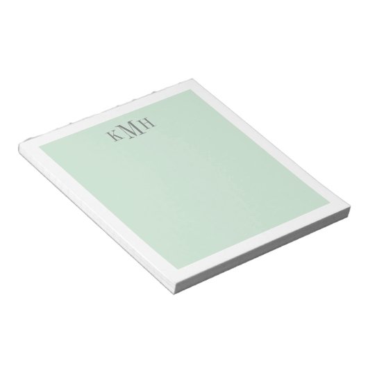 Kleurblok Mint Blocnote (Schuin)