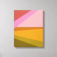 Kleurblok Moderne geometrische kunst in rood groen