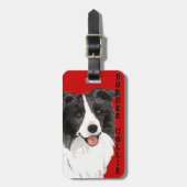 Kleurblok rand bagagelabel (Voorkant verticaal)