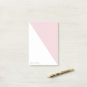 Kleurblok - Roze persoonlijke Post-it® notes (Op bureau)