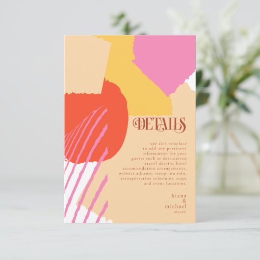 Kleurblok Weddenschap Details zomer ID740 Informatiekaartje (Staand voorkant)