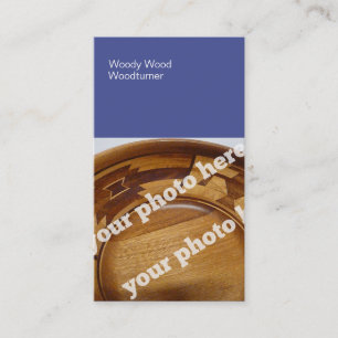 Kleurblokken die aangepaste fotokaart bewerken visitekaartje