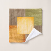 Kleurblokken herfst bad handdoek (Wasdoekje)