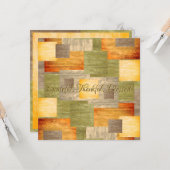 Kleurblokken herfst kaart (Voorkant / Achterkant in situ)